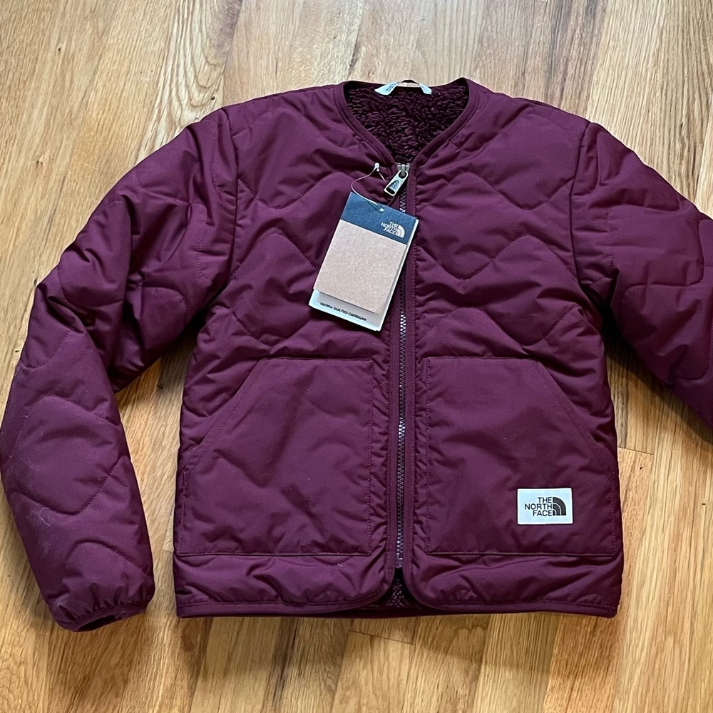 NWT North Face | Girls Sierra Quilted Cardigan Coat